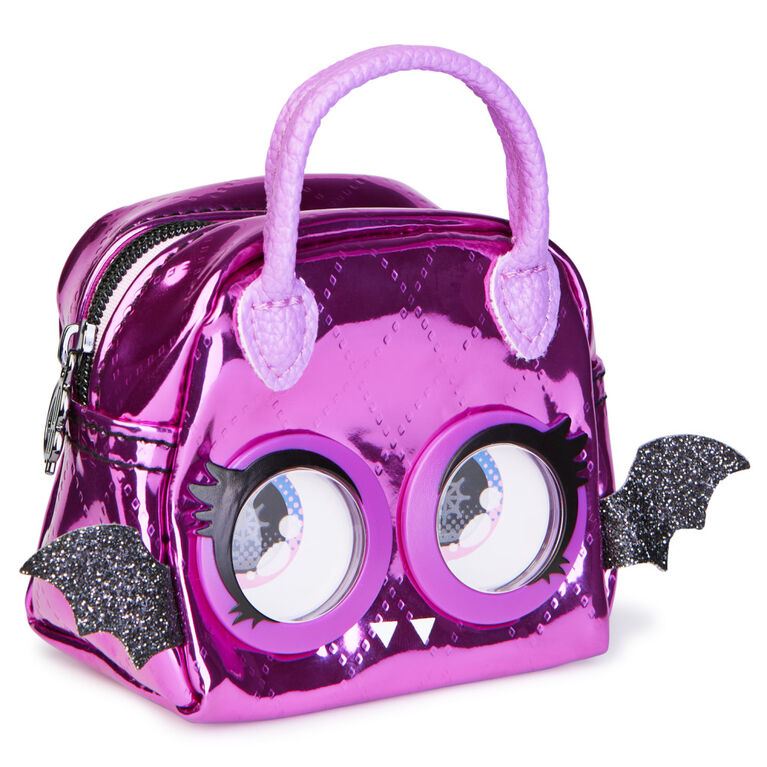 Purse Pets Micros, Baddie Bat Stylish Small Purse with Eye Roll Feature
