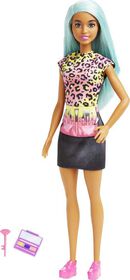 Barbie Makeup Artist Doll with Teal Hair and Career-Themed Accessories Like Palette and Brush