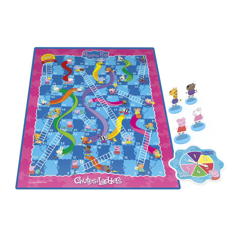 Jeu Chutes and Ladders : jeu de plateau version Peppa Pig