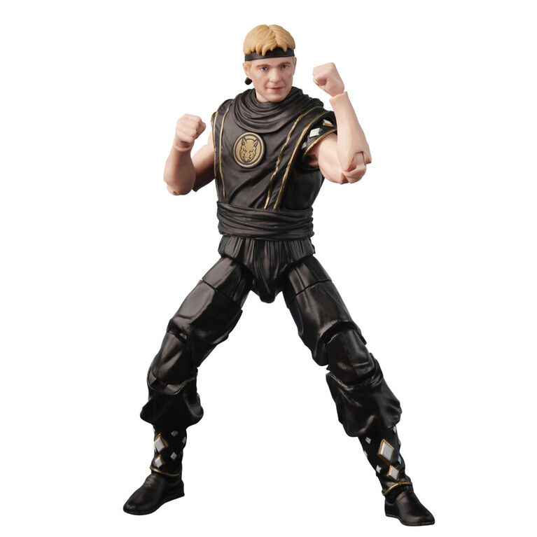 Power Rangers Lightning Collection, Mighty Morphin X Cobra Kai, figurine de collection Johnny Lawrence Black Boar Ranger de 15 cm - Notre exclusivité