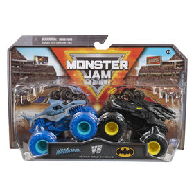 Monster Jam, Official Batman Vs. Megalodon Die-Cast Monster Trucks, 1:64 Scale