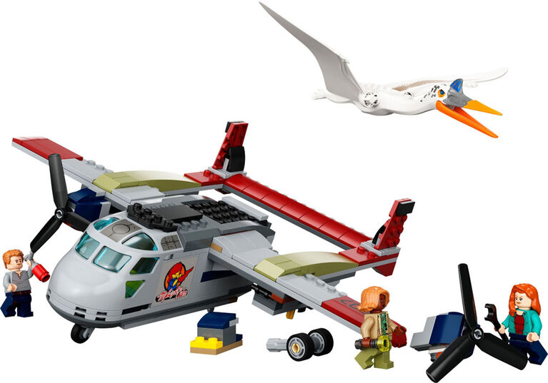 LEGO Jurassic World Quetzalcoatlus Plane Ambush 76947 Building Kit (293 Pieces)