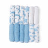 Jesse & Lulu 12-Pack Sky Theme Washcloth: Blue
