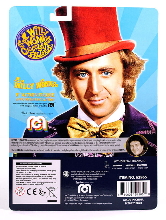 Figurines Mego - Willy Wonka (Gene Wilder)