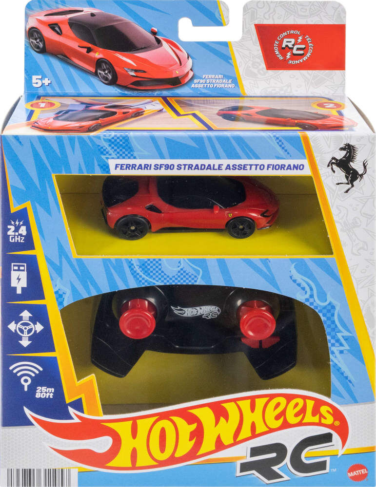 ミニカー Hot Wheels Ferrari SF90 Stradale RC Hot Wheels RC 1:64 Ferrari SF90 Stradale Assetto Fiorano