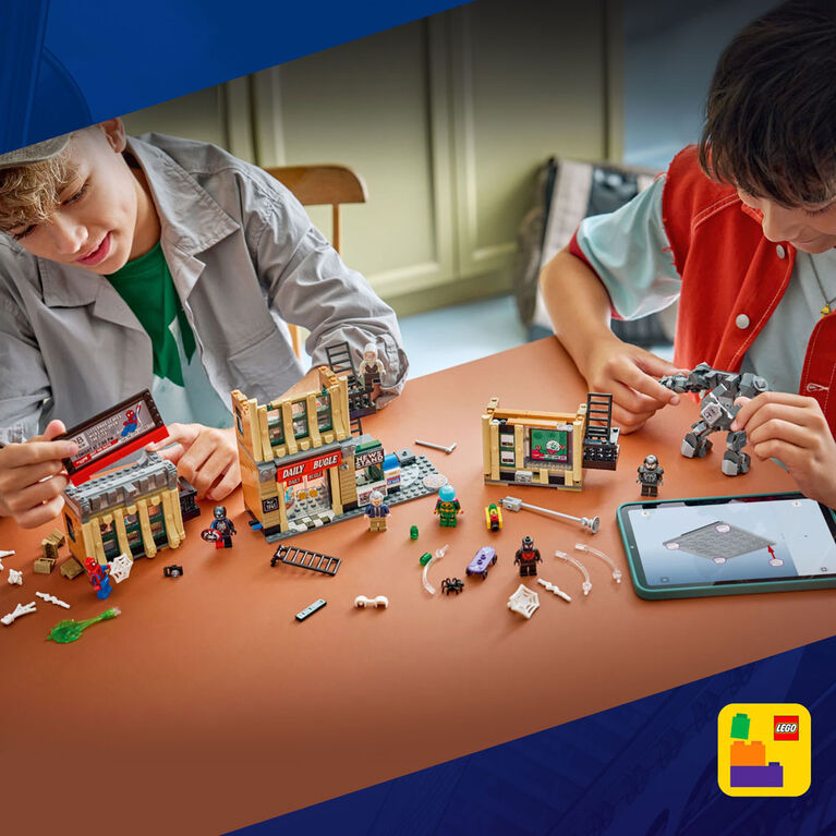 LEGO Marvel Spider-Man contre Mysterio : le Daily Bugle - Jouet de Construction de Jeu de Simulation de Superh&eacute;ros - 76342