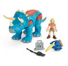 Fisher-Price Imaginext Jurassic World Dr Sattler & Triceratops - English Edition