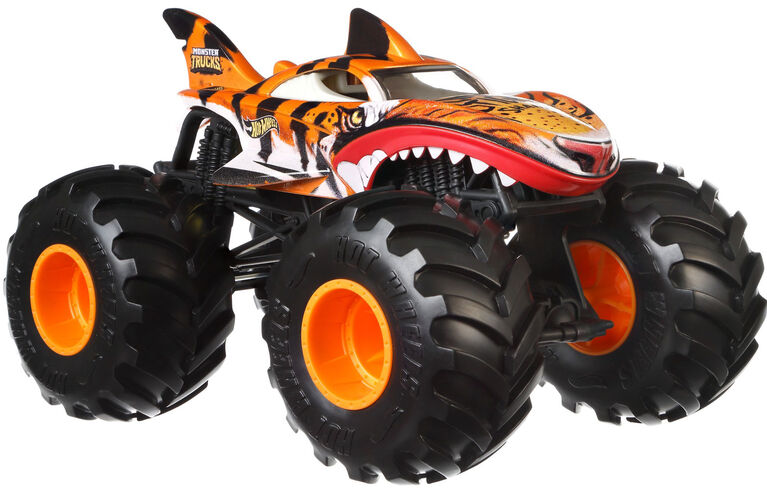Hot Wheels Monster Trucks 1:24 Tiger Shark Vehicle