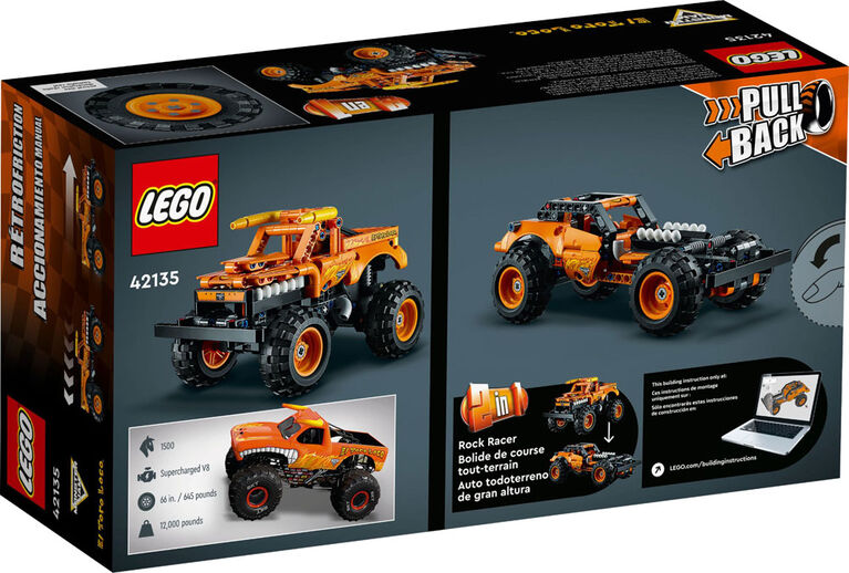 LEGO Technic Monster Jam El Toro Loco 42135 Model Building Kit (247 Pieces)