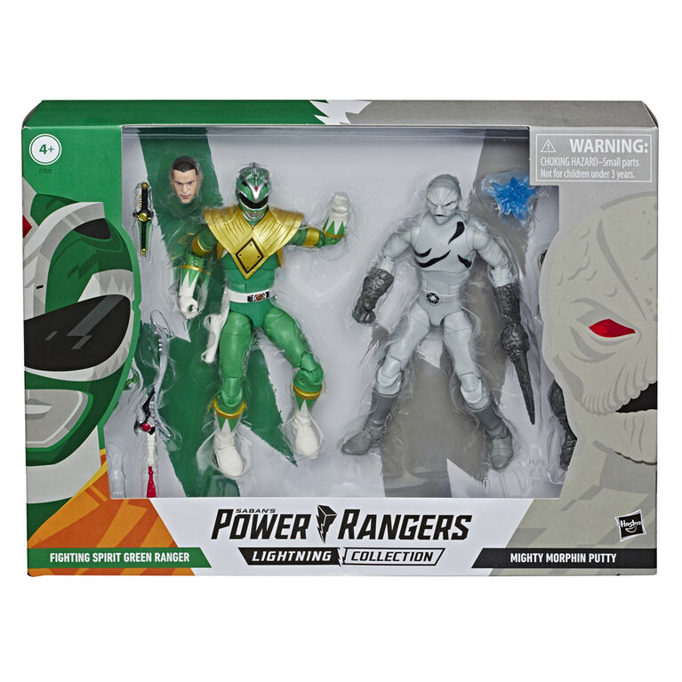 Power Rangers Lightning Collection - Ranger vert Fighting Spirit et Putty Mighty Morphin - Notre exclusivité