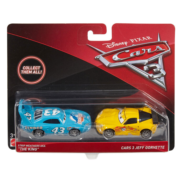 Disney/Pixar Cars Strip Weathers and Jeff Gorvette Vehicle 2 Pack
