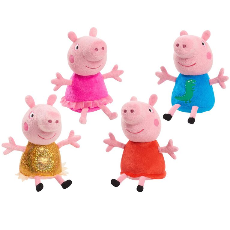 Peppa Pig 8-Inch Bean Plush Peppa Pig, Super Soft and Cuddly Small Plush Stuffed Animal