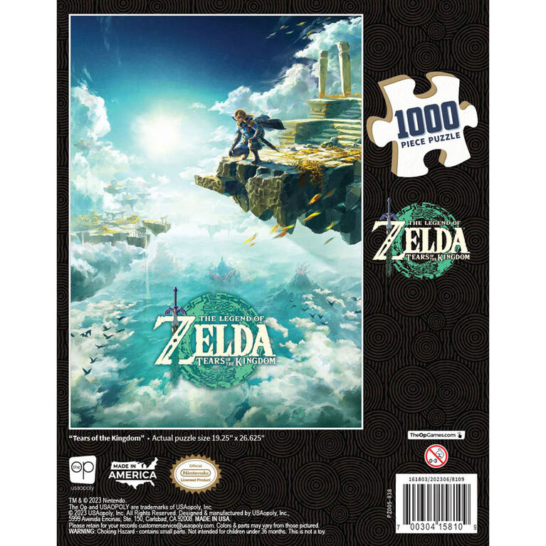 USAopoly The Legend of Zelda "Tears of the Kingdom" 1,000pc Puzzle - English Edition