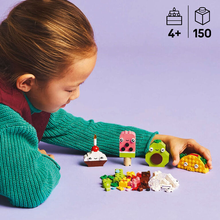 LEGO Classic Creative Food Friends Building Toy Set - Pretend Play Food for Kids, Boys and Girls - 11039