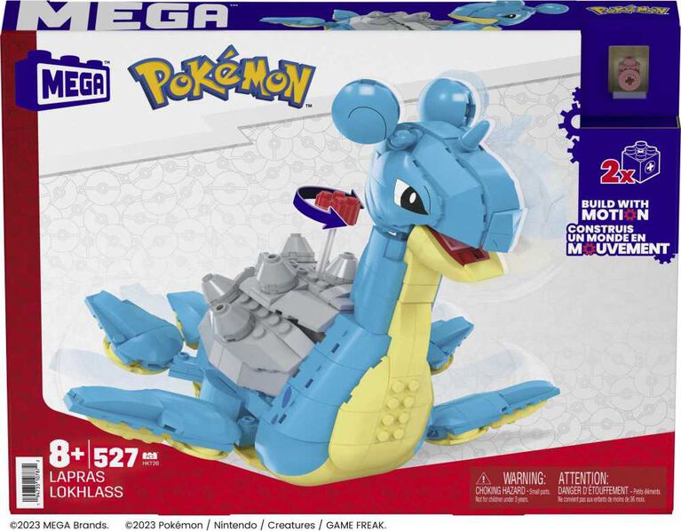 MEGA Pokémon Lapras Building Toy Kit with Action Figure (527 Pieces)