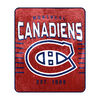 Couverture douce en peluche des Canadiens de Montreal de la LNH (60 x 70 pouces)