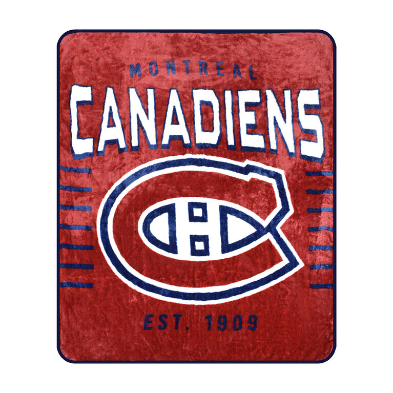 Couverture douce en peluche des Canadiens de Montreal de la LNH (60 x 70 pouces)