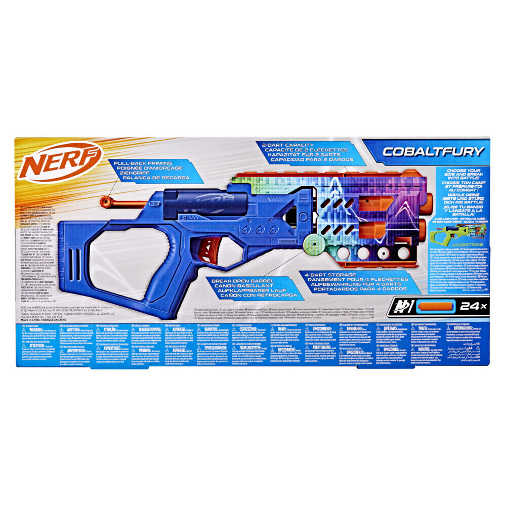 Nerf N Series Cobaltfury Dart Blaster, 24 Official Nerf N Series N1 Darts - R Exclusive