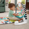 Fisher-Price Glow and Grow Kick & Play Piano Gym Baby Playmat with Musical Learning Toy, Blue English Edition