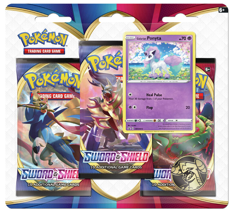 Emballage Coque De 3 Paquets Pokemon Epee Et Bouclier Ponyta