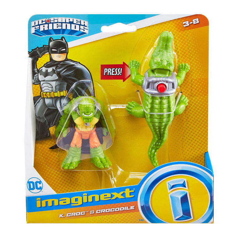 Fisher-Price Imaginext DC Super Friends K. Croc & Crocodile - English Edition