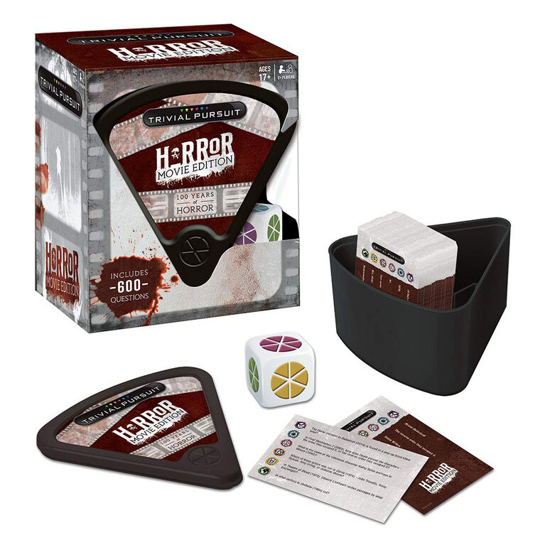 TRIVIAL PURSUIT: Horror Movie Edition Card Game - English Edition