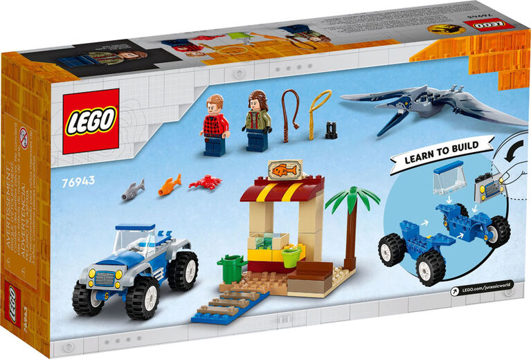 LEGO Jurassic World La poursuite du Ptéranodon 76943 Ensemble de construction (91 pièces)