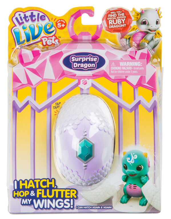 Little Live Pets - Dragon Surprise - Bleue/Vert.