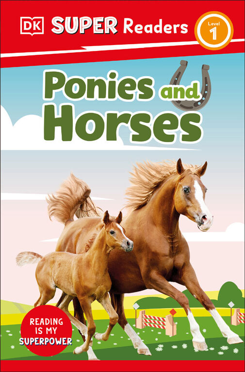 DK Super Readers Level 1 Ponies and Horses - Édition anglaise