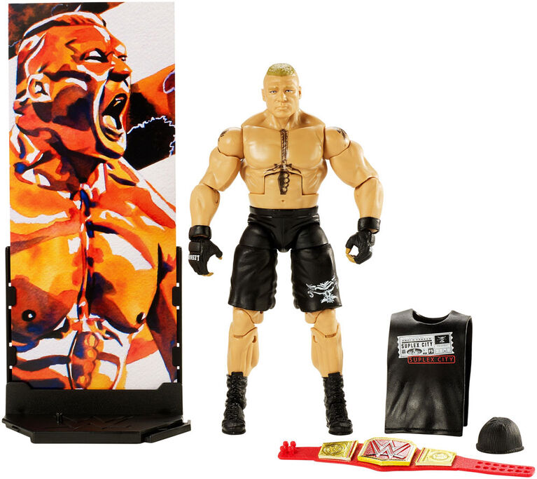 WWE - Collection Elite - Figurine articulée - Brock Lesnar.