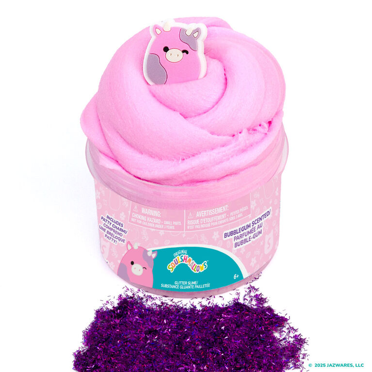 Original Squishmallows Patty the Cow Cloud Slime, Bubblegum Scented