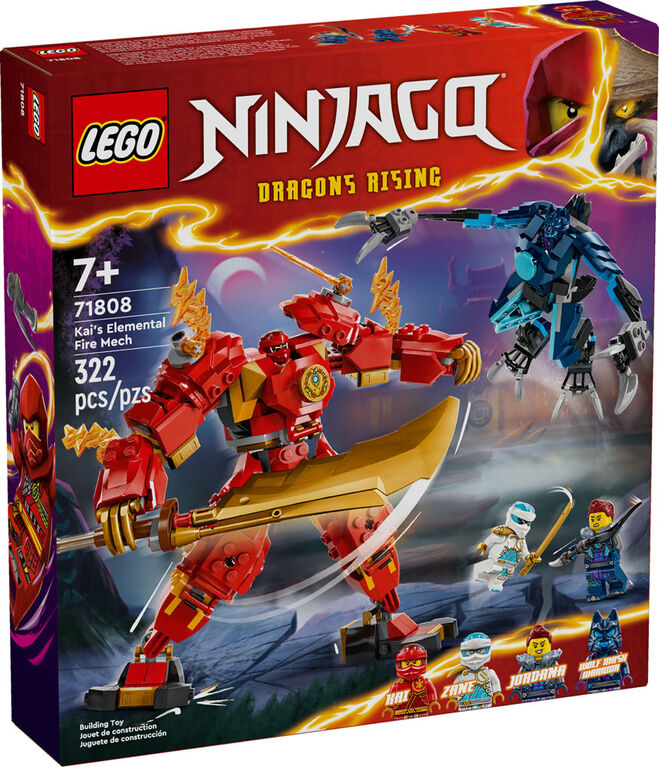 LEGO NINJAGO Le robot de feu élémentaire de Kai 71808