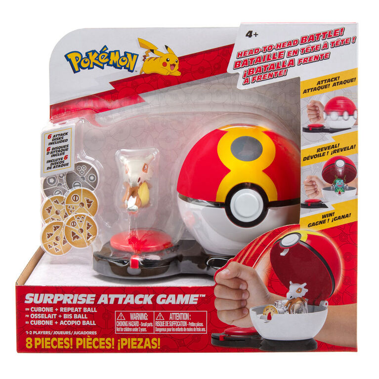 Pokémon Surprise Attack Game Single Pack - Cubone with Repeat Ball