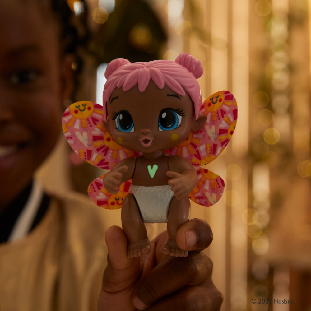 Baby Alive GloPixies Minis Doll, Bubble Sunny, Glow-In-The-Dark Doll