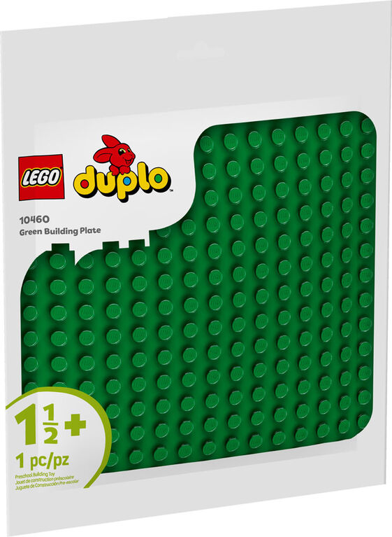 LEGO DUPLO Plaque de construction verte, Jouet de construction, la base d'exposition pour enfants suscite le jeu créatif 10460