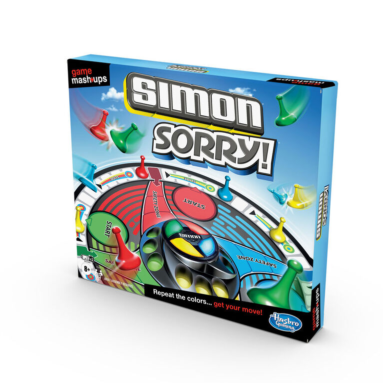 Game Mashups Simon Sorry Family Board Game Combines Gameplay Of 2 Classic Games English Edition R Exclusive Toys R Us Canada