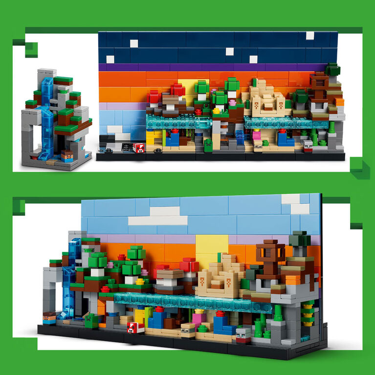 LEGO Minecraft Mini Biomes Building & Pretend Play Toy for Boys, Girls, & Kids, Ages 12 + - 21589