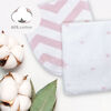 Kushies - Wash Cloths - 6 Pack Single Ply - Pink