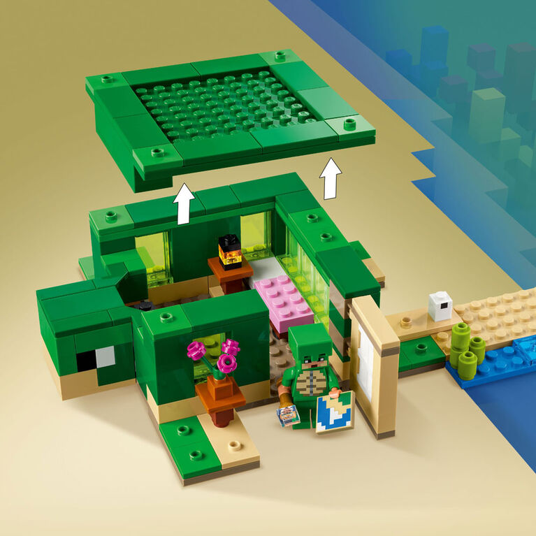 LEGO Minecraft La maison Tortue sur la plage Modèle 21254