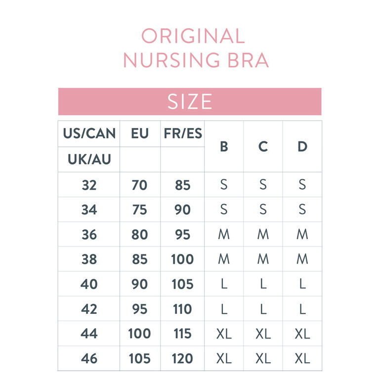 Original Nursing Bra - Black, Medium