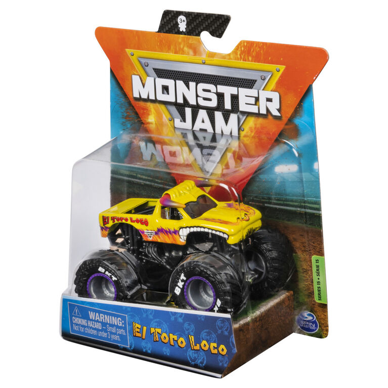 Monster Jam, Official El Toro Loco Monster Truck, Die-Cast Vehicle, Legacy Trucks Series, 1:64 Scale