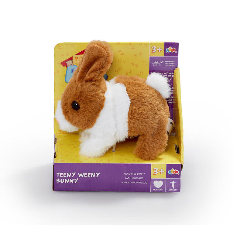 Pitter Patter Pets Teeny Weeny Bunny Brown and White R Exclusive