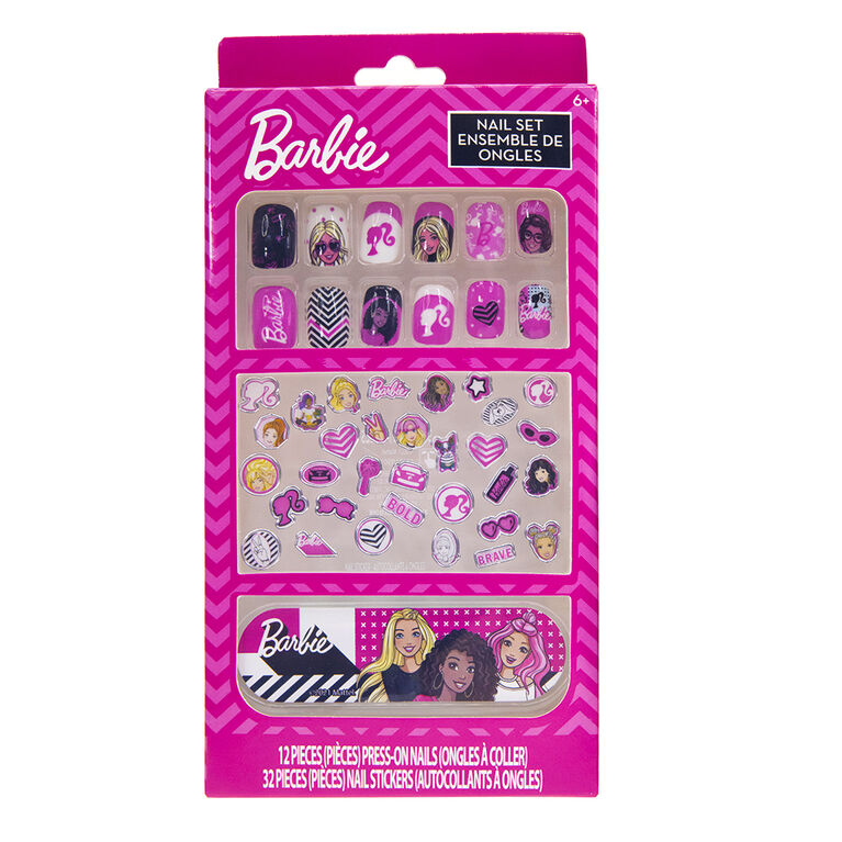 Barbie press on nails