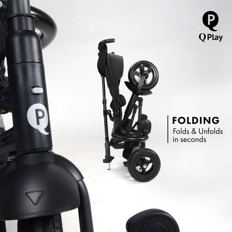 Rito Plus Folding Stroller/ Trike Black