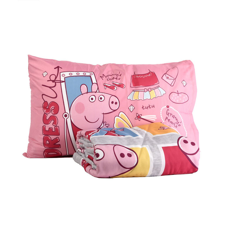Peppa Pig 2-Piece Toddler Bedding Set including Comforter and Pillowcase
