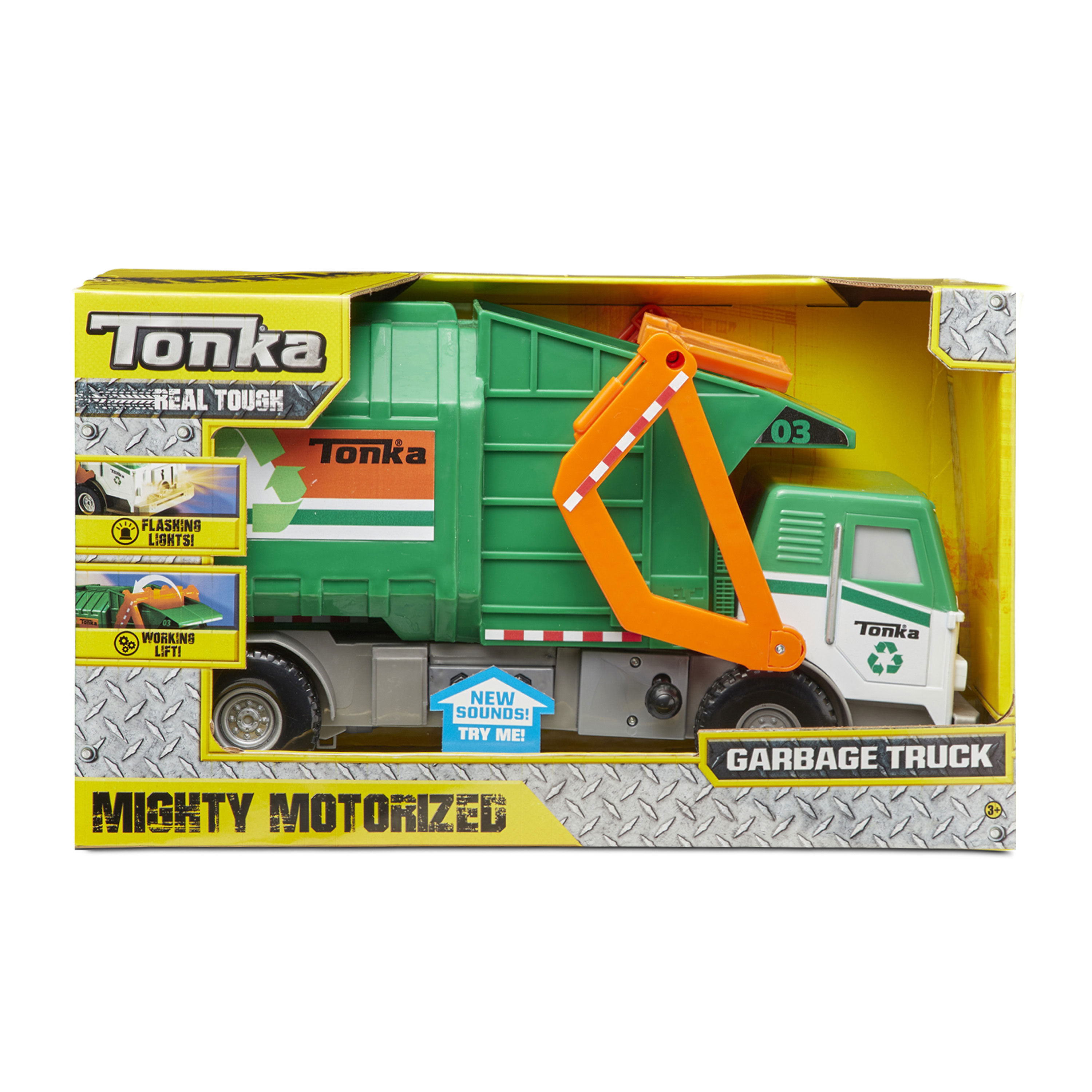 New Free Shipping Tonka Mighty Motorized Garbage Truck 