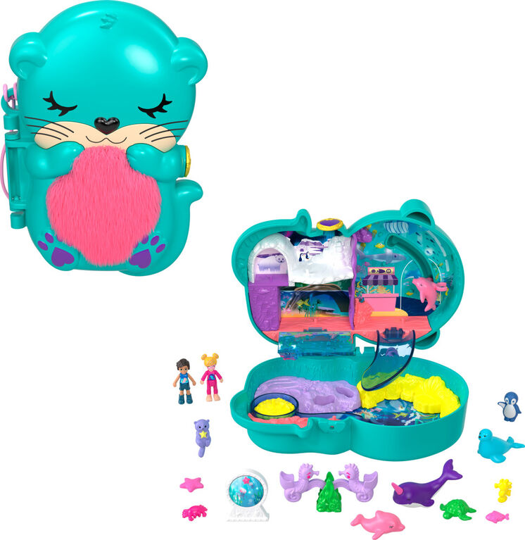 MATTEL Mini-poupée Enchantimals Famille Loutre et accessoires 