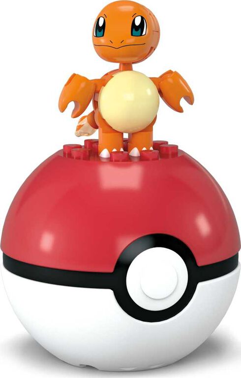 MEGA  Pokémon  Figurine articulée  Salamèche, Pokéball (16 pièces)