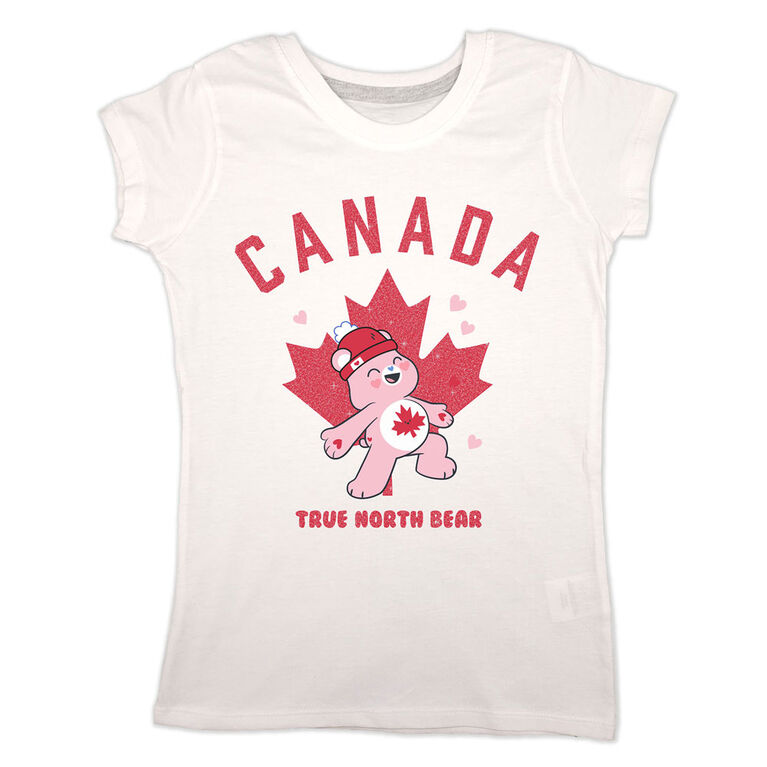 Canada Day Bear Short Sleeve Tee - Blanc