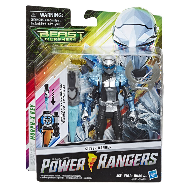 Power Rangers Beast Morphers Ranger argenté